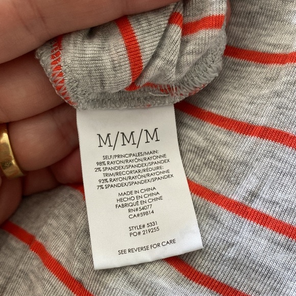 Cabi #5331 orange & Grey tank - Picture 3 of 3